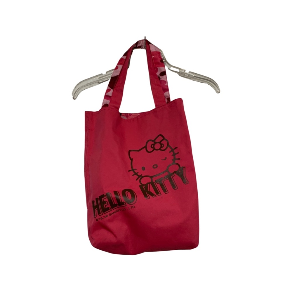 2006 Sanrio Hello Kitty Reversible Tote Bag in Pink Camo